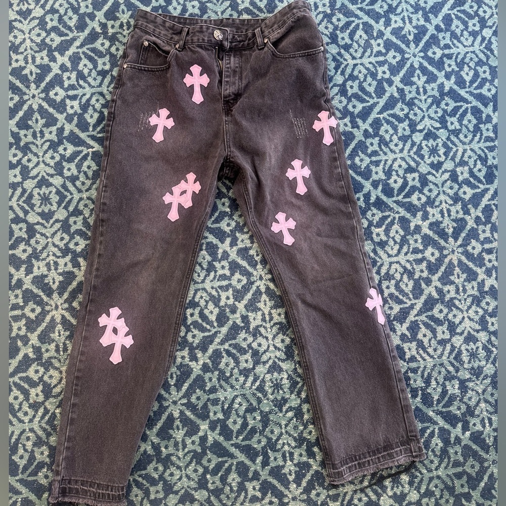 Chrome hearts Levi pink cross